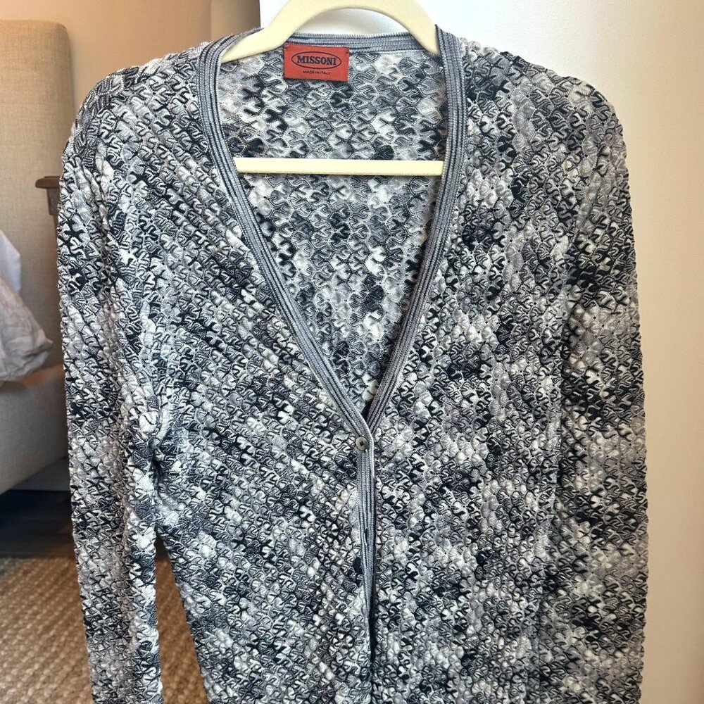 luxe Missoni button down sweater